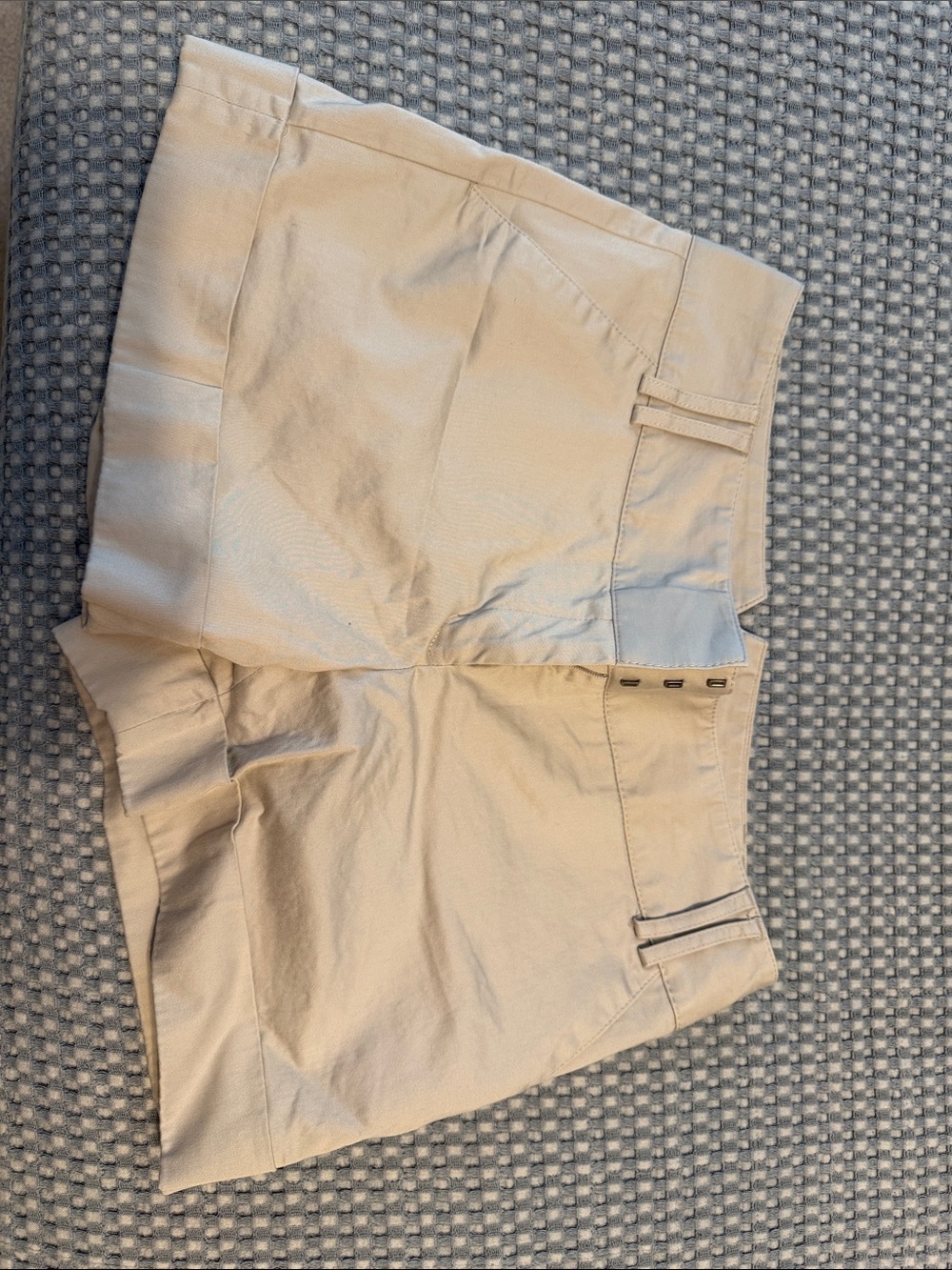 Express Women's Beige Flat-Front Shorts